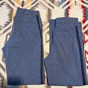 Men's Blue Tuxedo Stripe Dress Pants